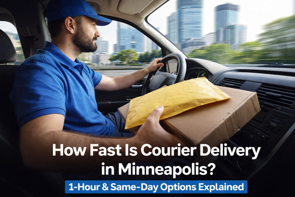 Fast courier delivery in Minneapolis with same-day and 1-hour service